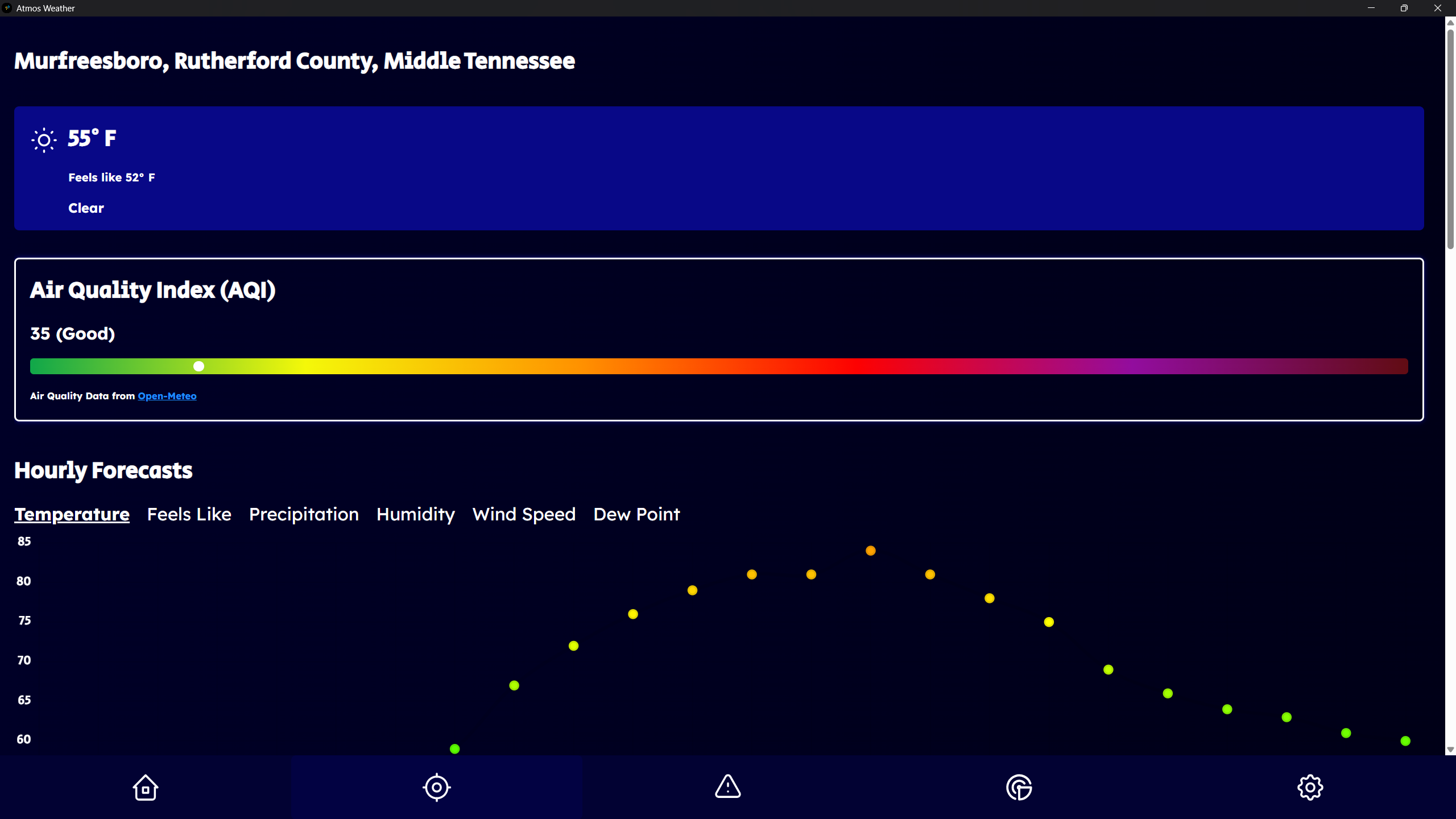 Atmos Weather Screenshot
